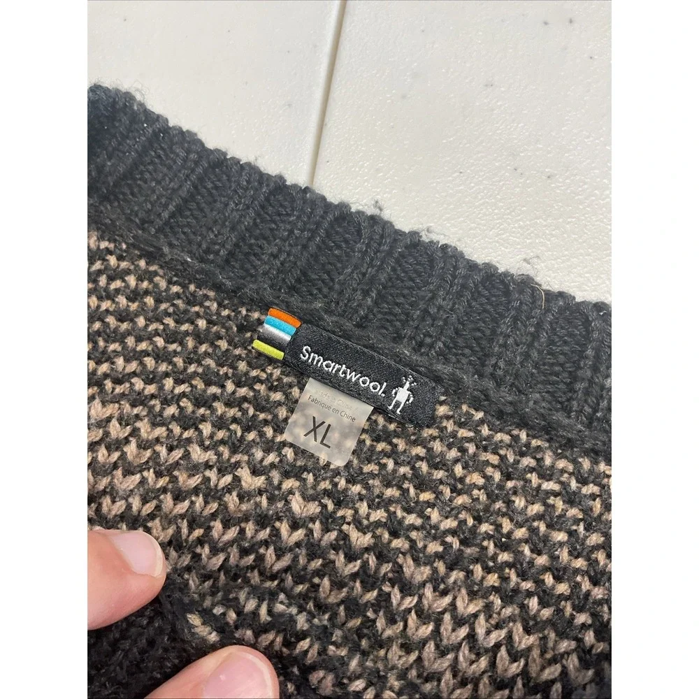 SmartWool‎ Men's Buff Check Cozy Lodge Flint Heather Sweater Size X-Large